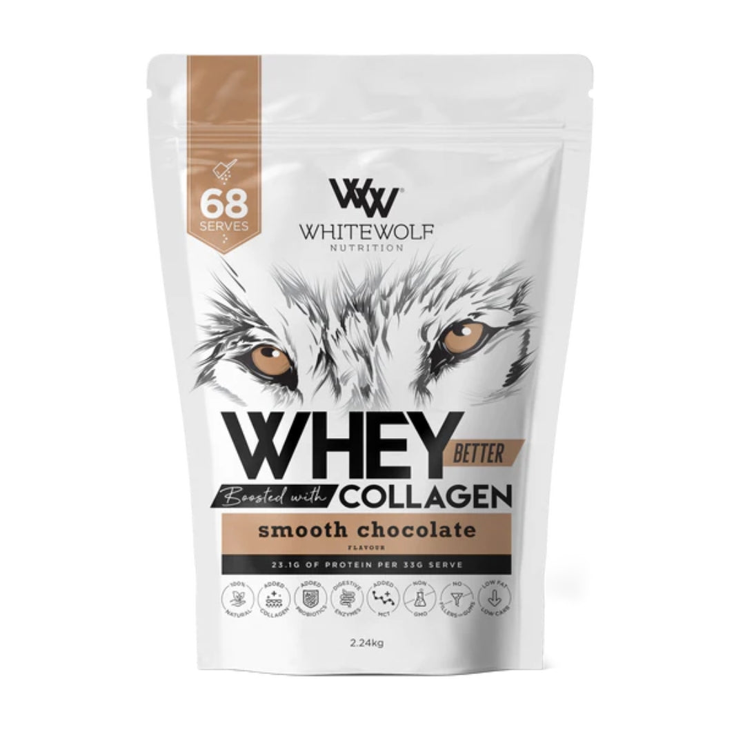 White Wolf Whey Better Protein Blend - Boosted with Collagen