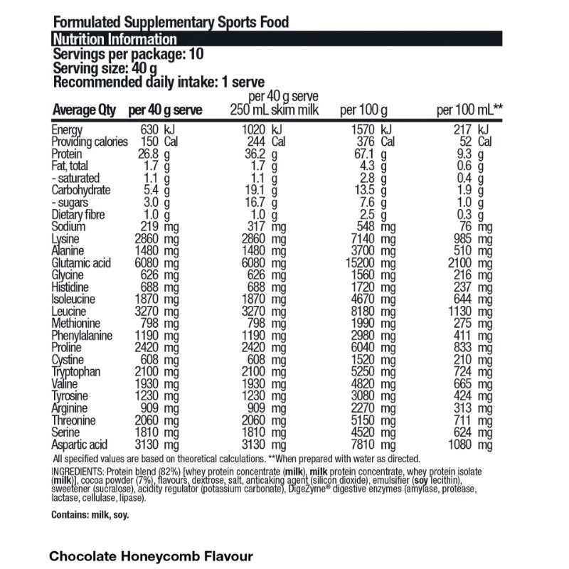 Body Science BSC Violet Crumble Protein Powder NIP