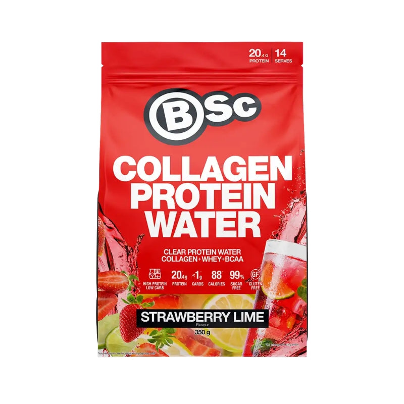 BSc Supplements Collagen Protein Water Strawberry Lime