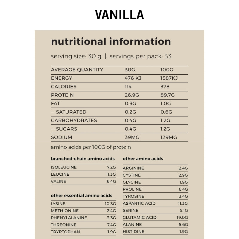 Banter Whey Protein Isolate NIP - Vanilla