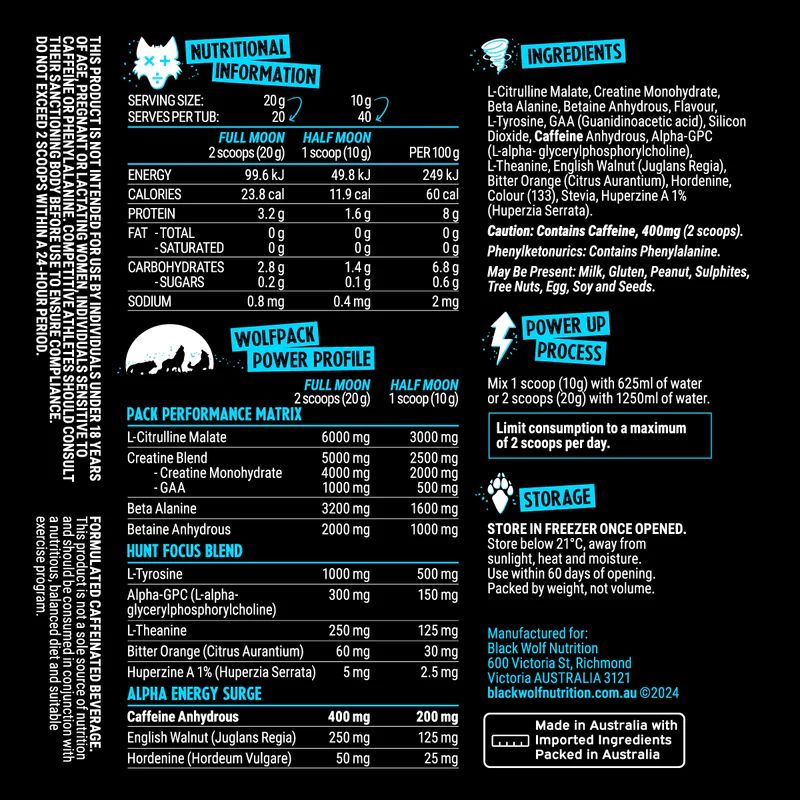 Black Wolf Pre Workout
