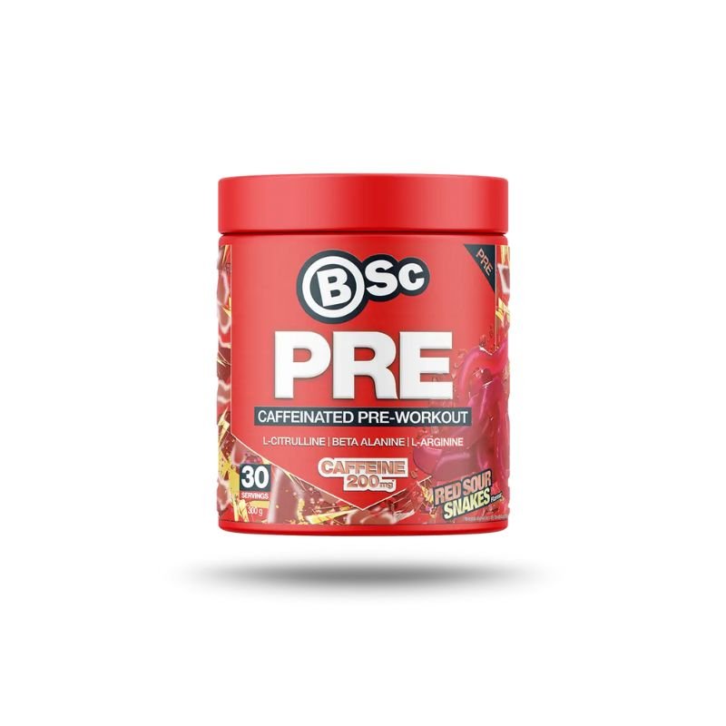 BSc Supplements PRE Caffeinated Pre-Workout 300g Clearance