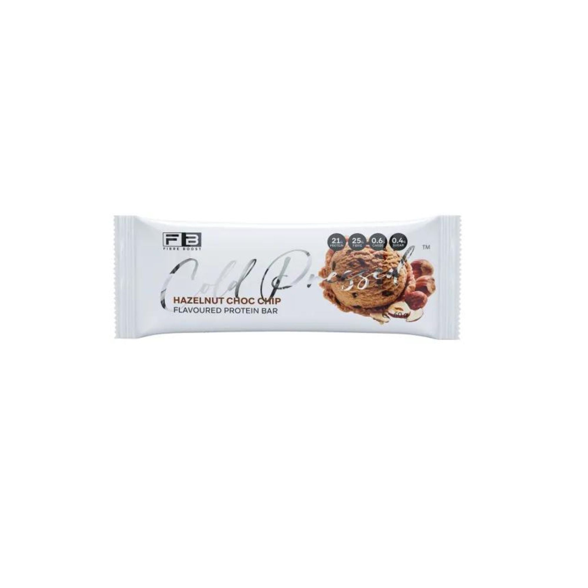 Fibre Boost Cold Pressed Bars - Single Hazelnut Choc Chip