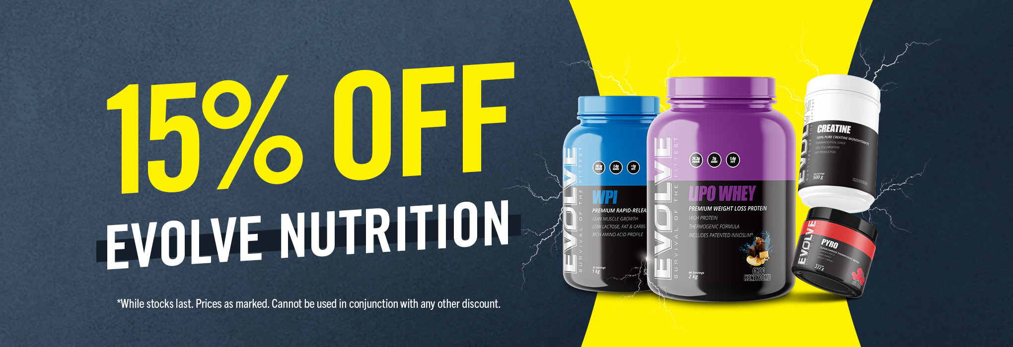 15% OFF Evolve Nutrition - May Deal