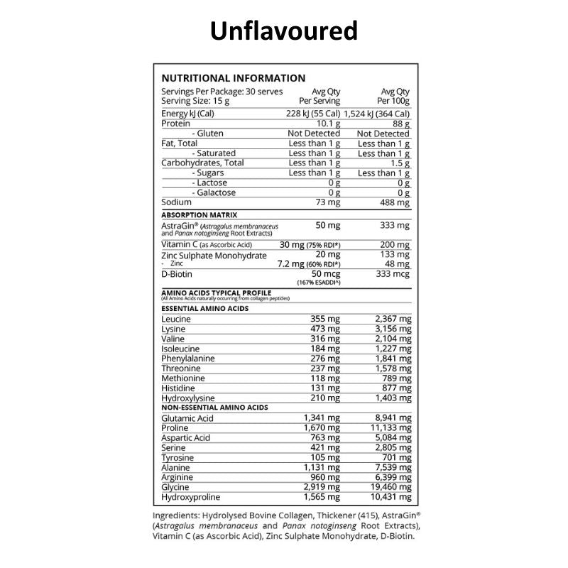 Evolve Collagen Protein Water - Unflavoured NIP