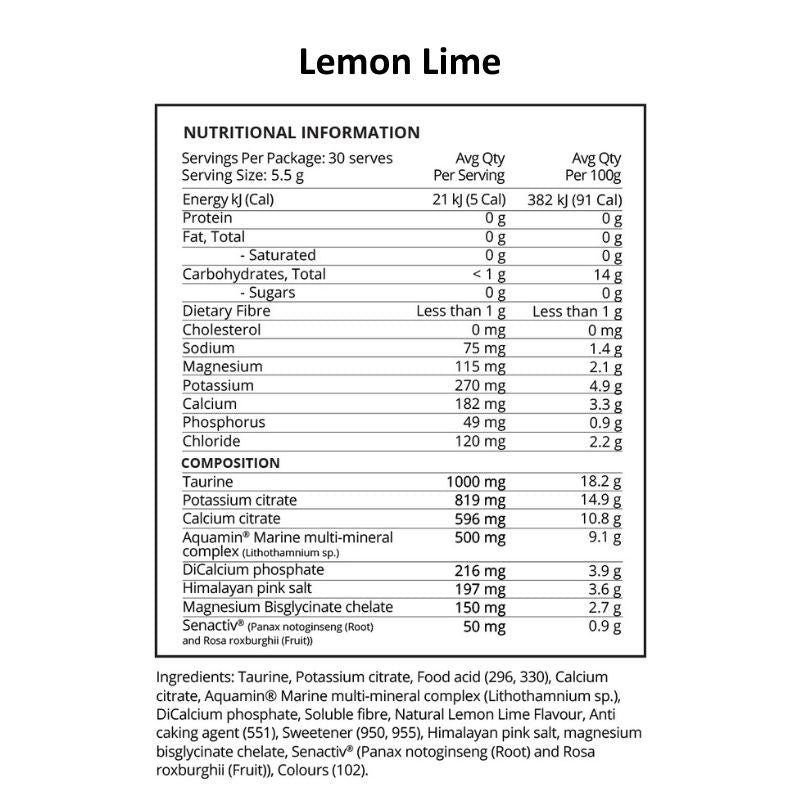 Evolve Hydr8 Electrolyte + Hydration - Lemon Lime NIP