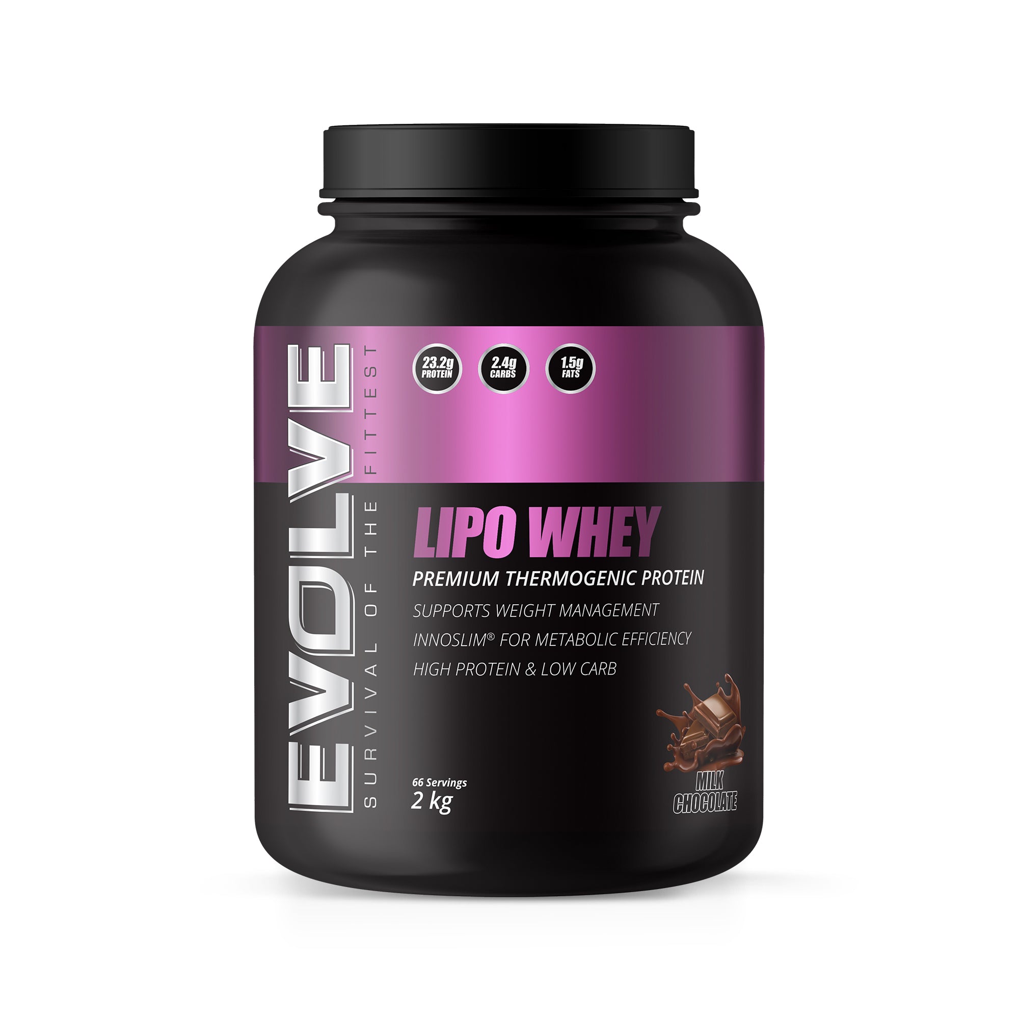 Evolve Lipo Whey 2kg - Milk Chocolate