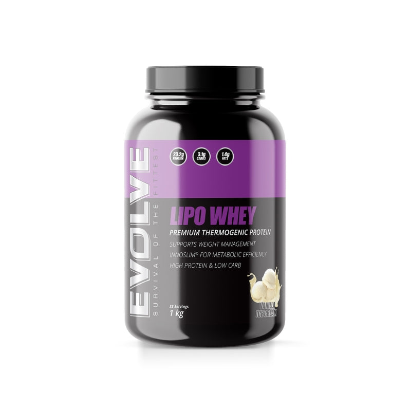 Evolve Lipo Whey 1kg - Vanilla Ice Cream