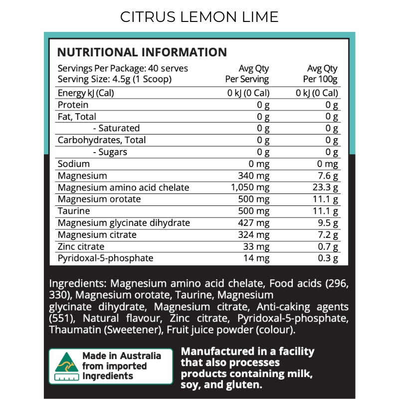 Evolve Magnesium M4 NIP
- Citrus Lemon Lime