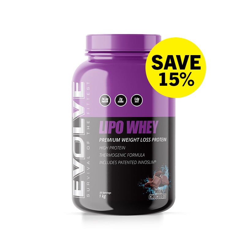 SAVE 15% Evolve Lipo Whey