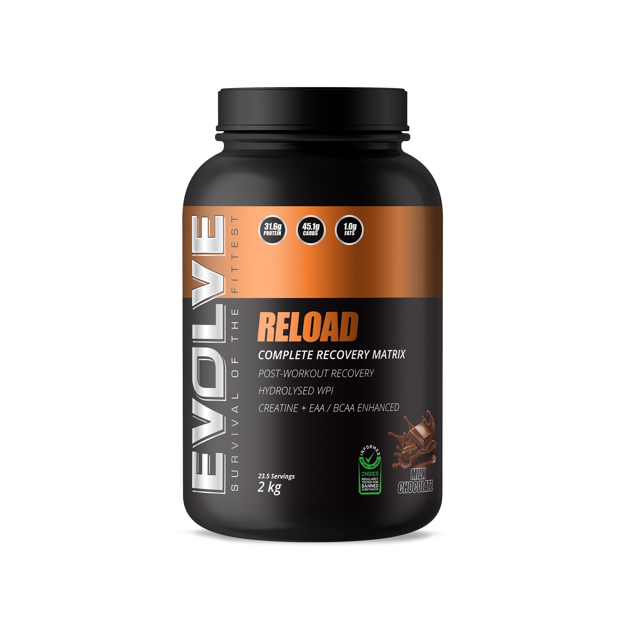 Evolve Reload 2kg - Milk Chocolate