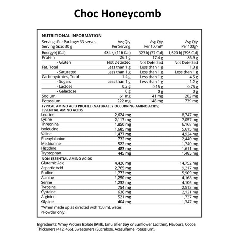 Evolve WPI - Choc Honeycomb NIP