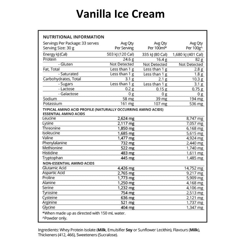 Evolve WPI - Vanilla Ice Cream NIP