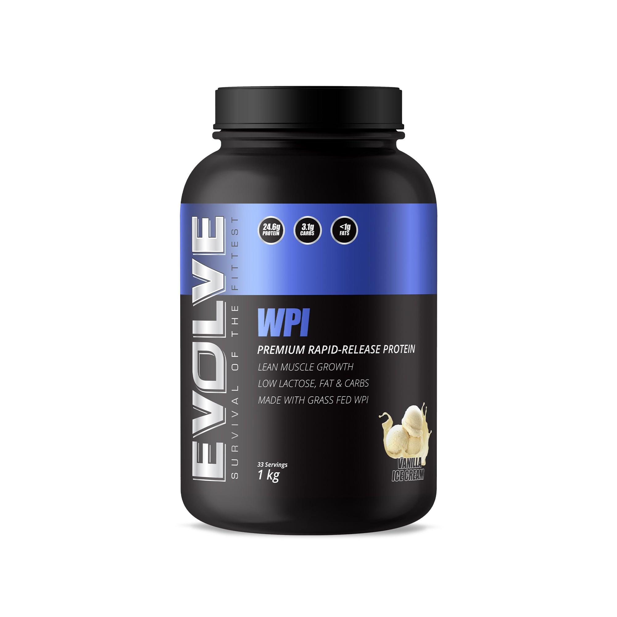 Evolve WPI 1kg - Vanilla Ice Cream
