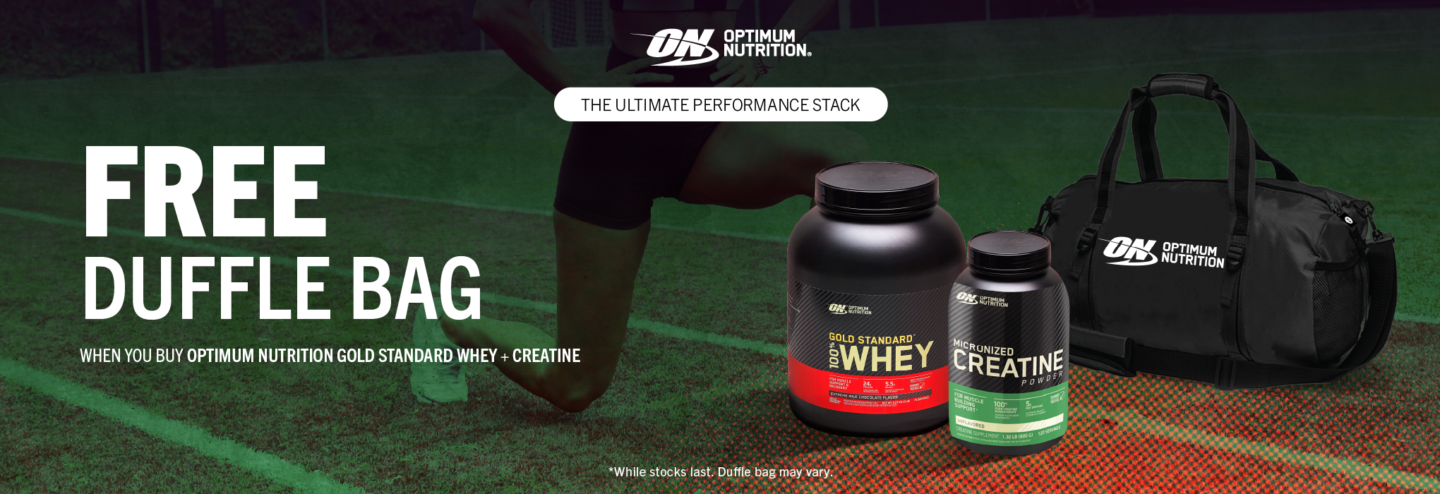 AUGUST | FREE Duffle Bag with Optimum Nutrition GSW + Creatine