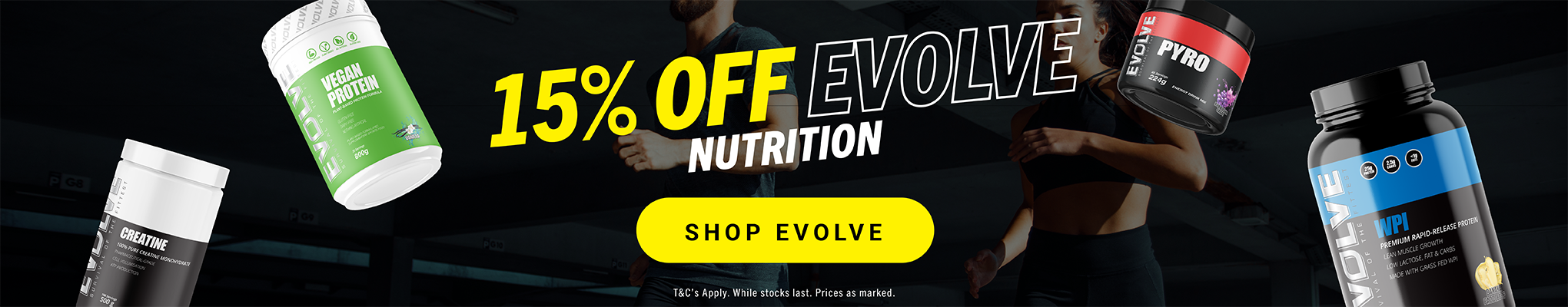 15% OFF Evolve Nutrition