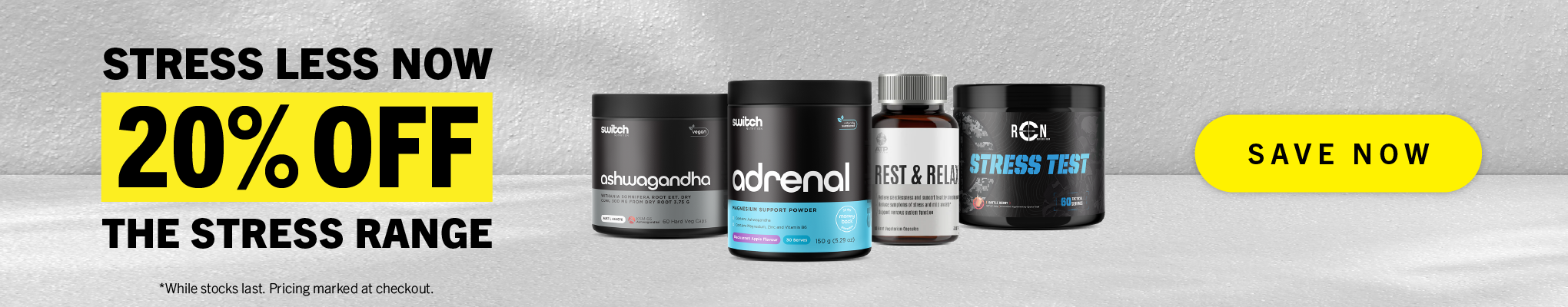 20% OFF Stress Supplements