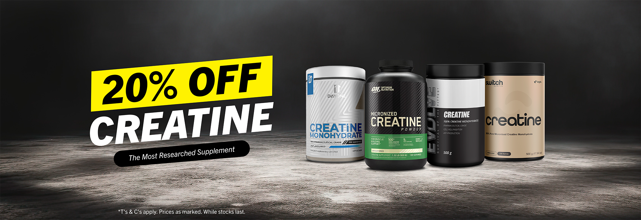 20% off creatine
