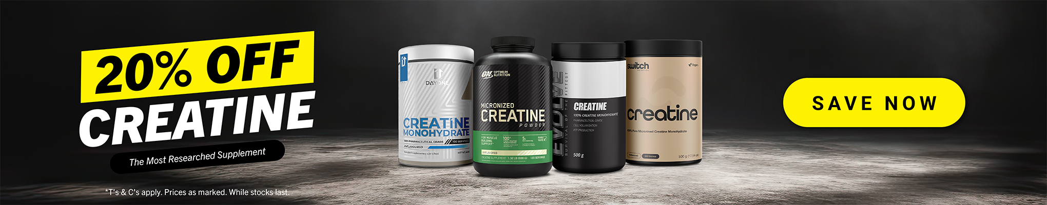20% off creatine
