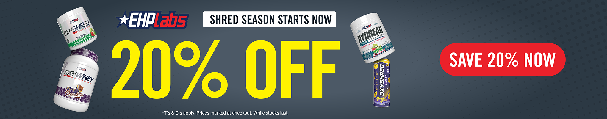 20% off EHP Labs: Shred Season Starts Now