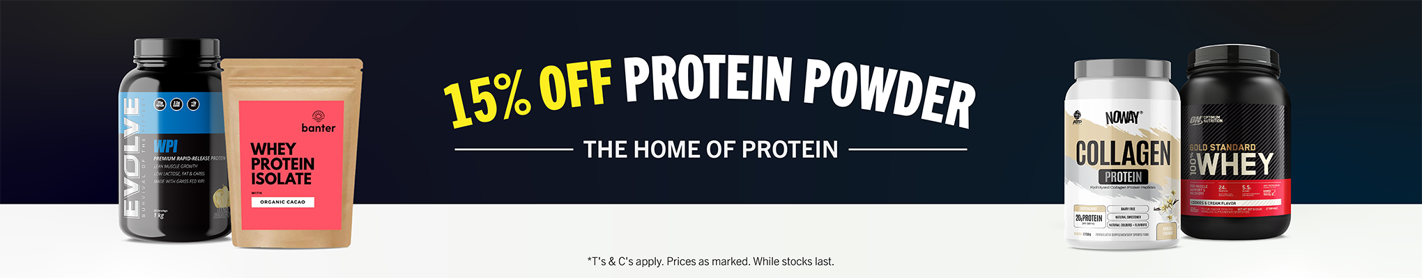 15% OFF PROTEIN POWDER
