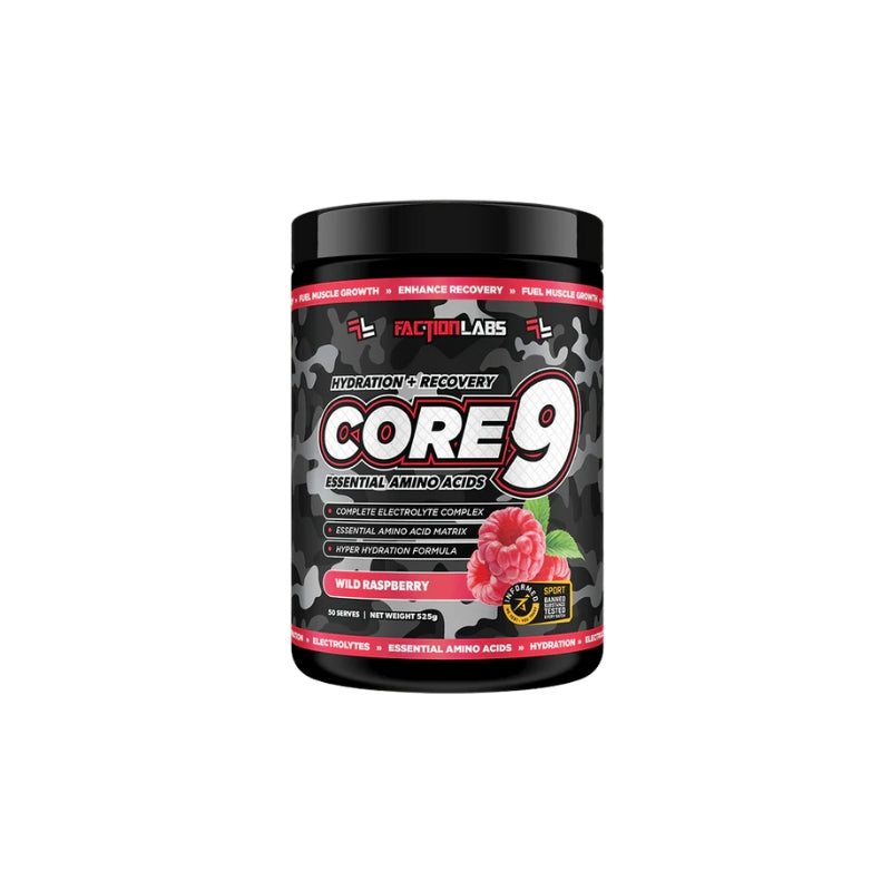 Faction Labs Core 9 EAA + BCAA - Wild Raspberry
