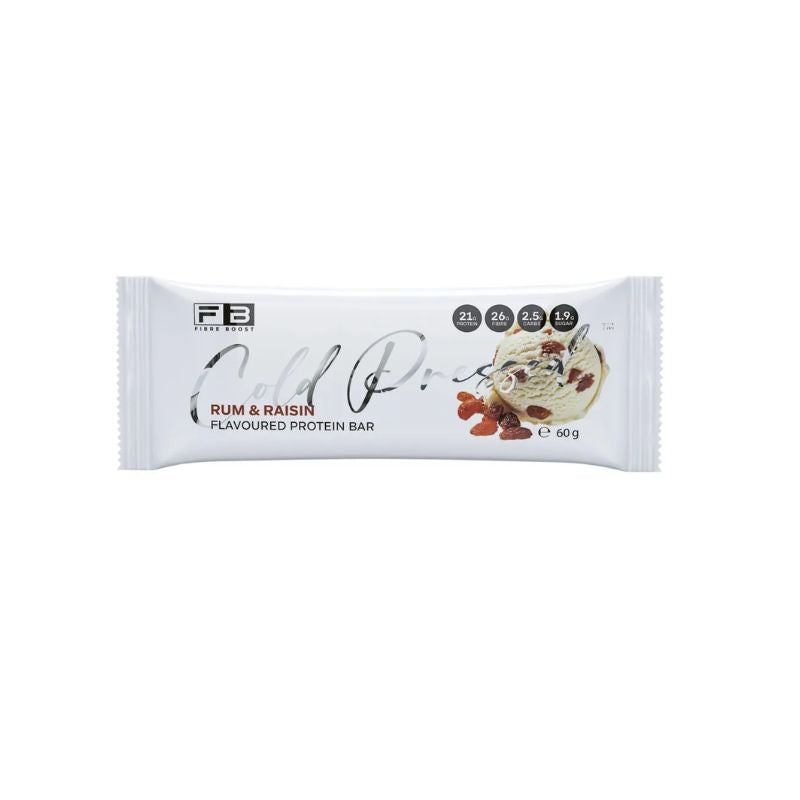 Fibre Boost Cold Pressed Bars - Single Rum & Raisin