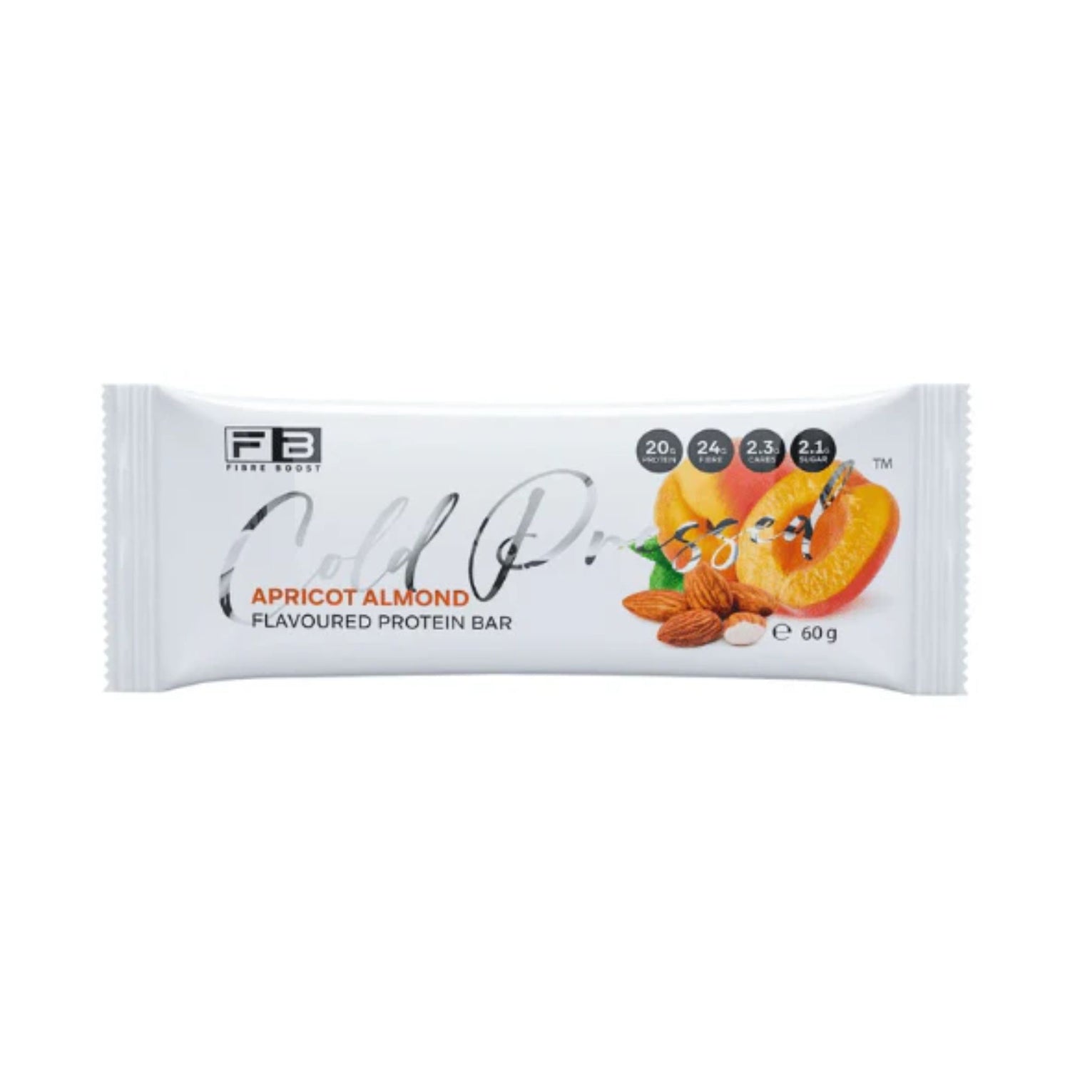 Fibre Boost Cold Pressed Bars - Single Apricot Almond