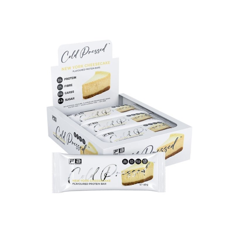 Fibre Boost Cold Pressed Bars - Box of 12 New York Cheesecake