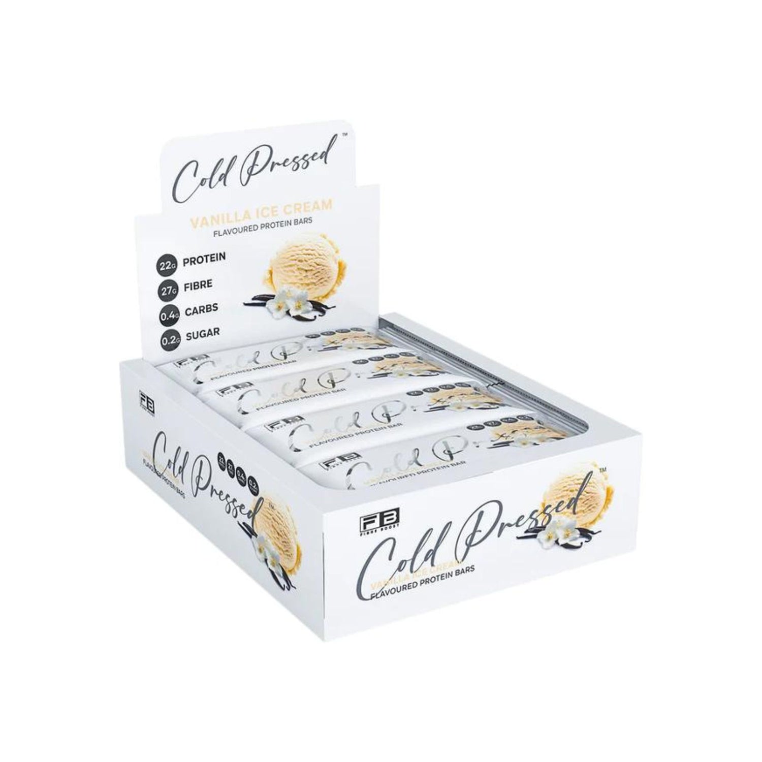 Fibre Boost Cold Pressed Bars - Box of 12 Vanilla Ice Cream