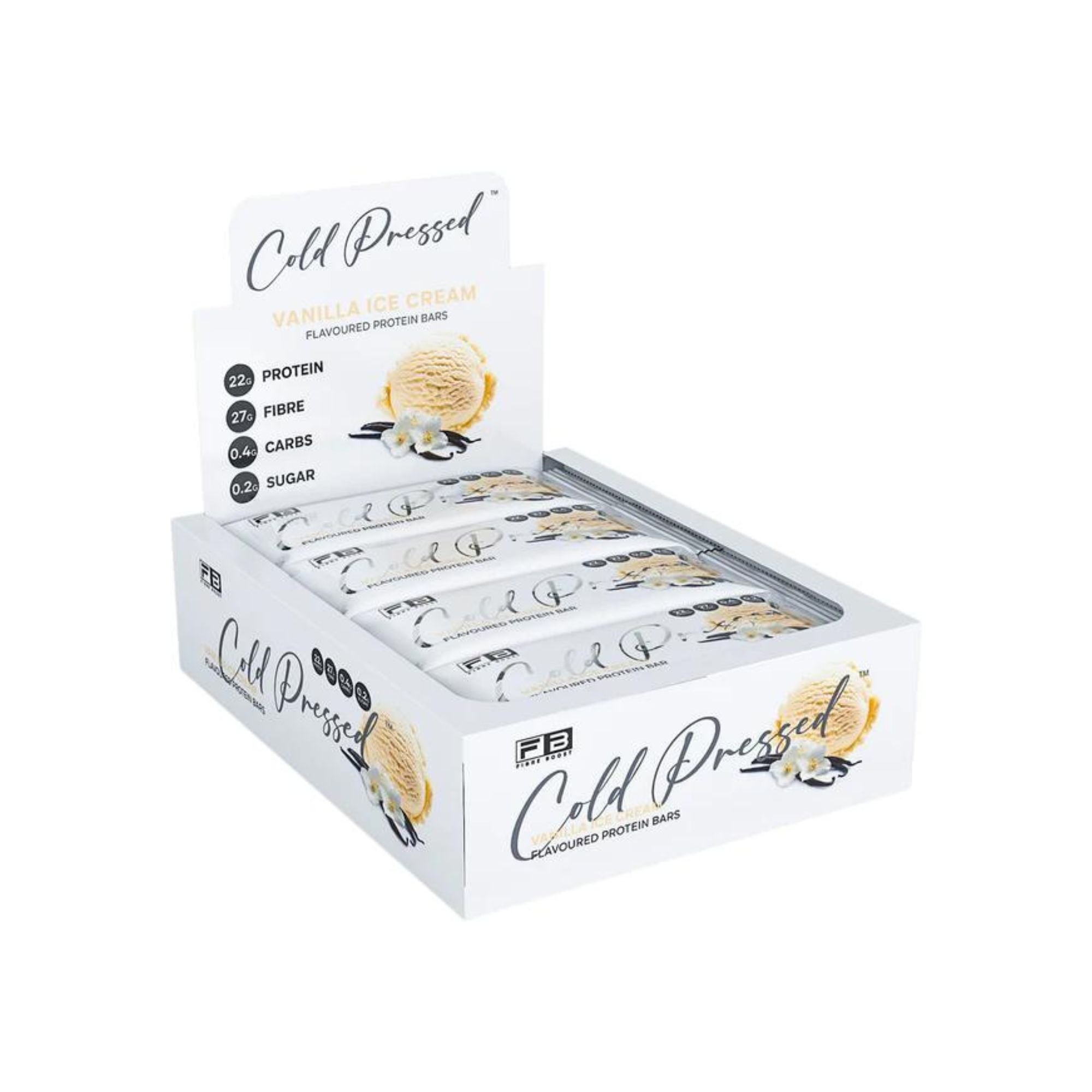 Fibre Boost Cold Pressed Bars - Box of 12 Vanilla Ice Cream