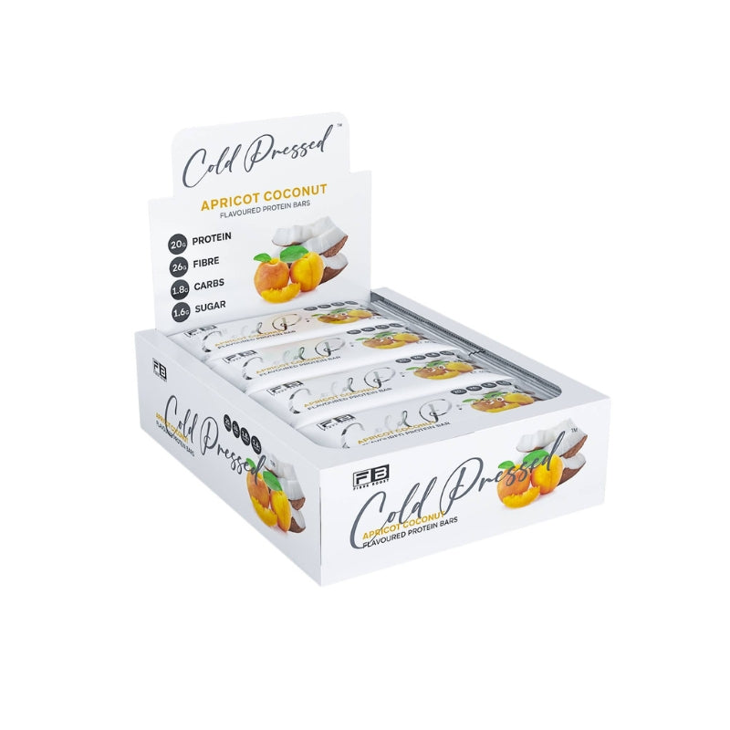 Fibre Boost Cold Pressed Bar - Box of 12 Apricot Coconut