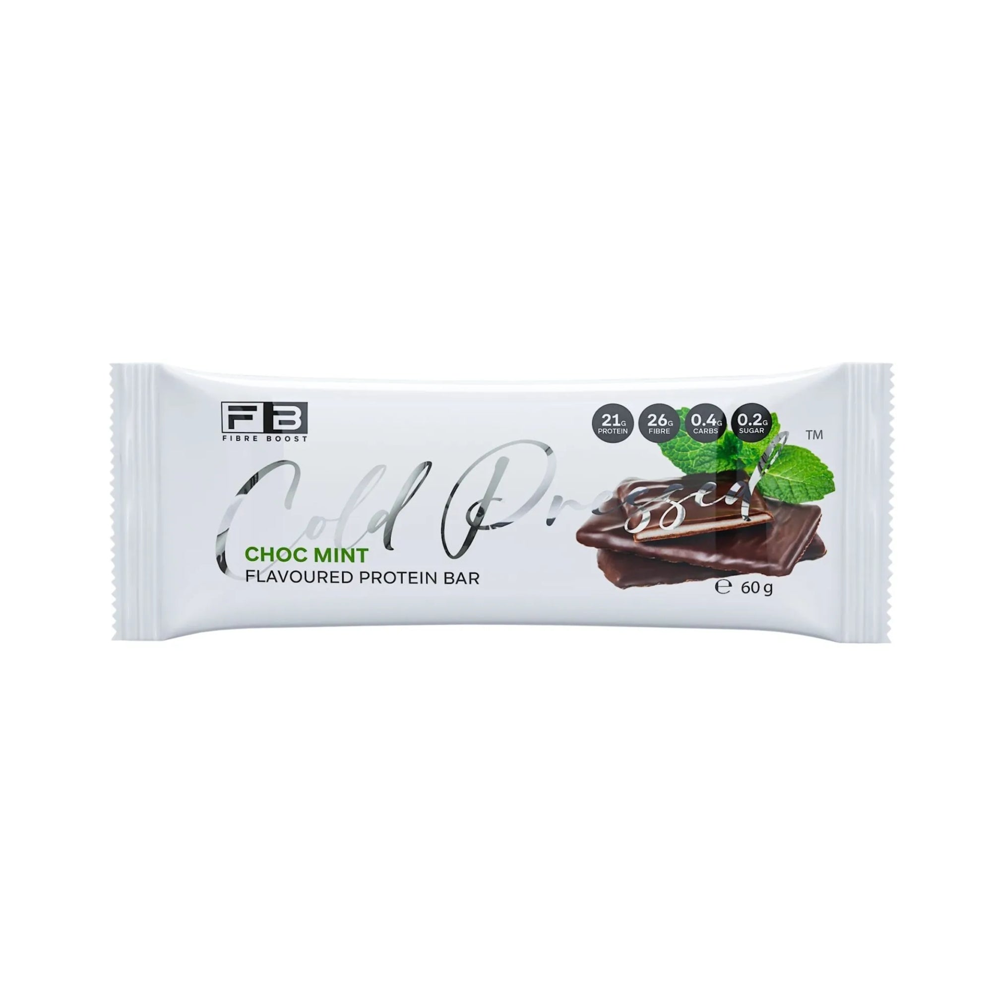 Fibre Boost Cold Pressed Bars - Single Choc Mint