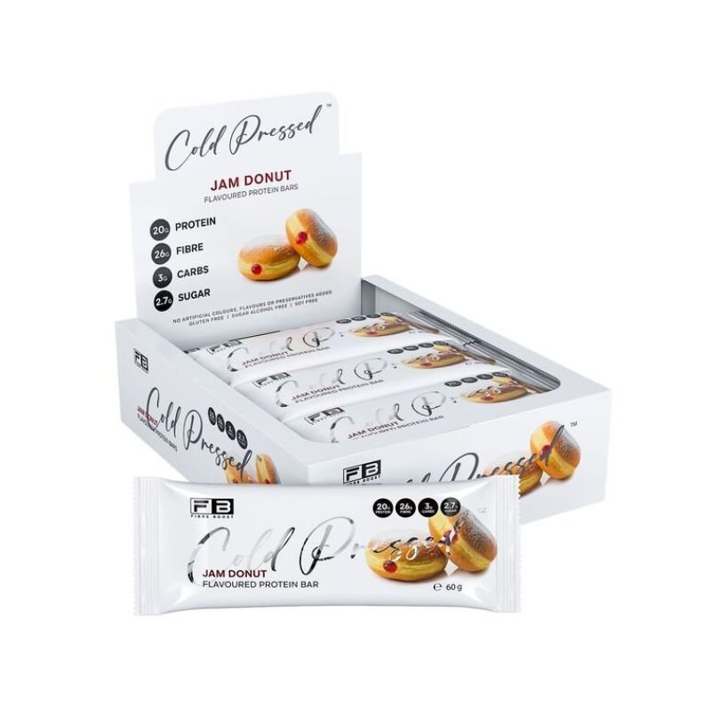 Fibre Boost Cold Pressed Bars - Box of 12 Jam Donut