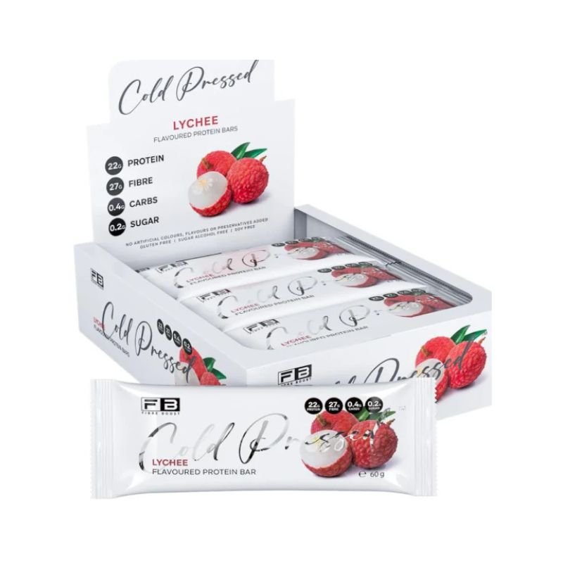 Fibre Boost Cold Pressed Bars - Box of 12 Lychee