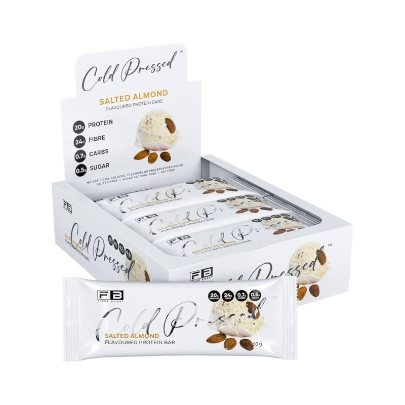 Fibre Boost Cold Pressed Bars - Box of 12 Salted Almond