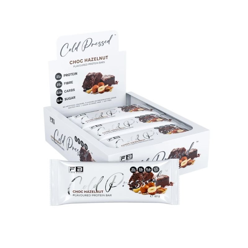 Fibre Boost Cold Pressed Bars - Box of 12 Choc Hazelnut