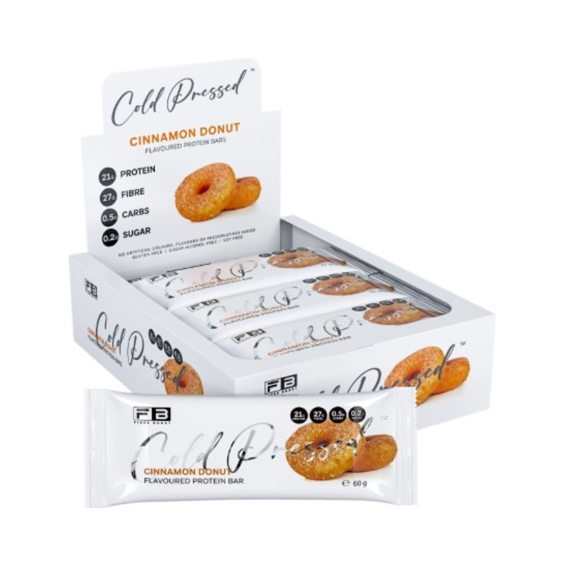 Fibre Boost Cold Pressed Bars - Box of 12 Cinnamon Donut