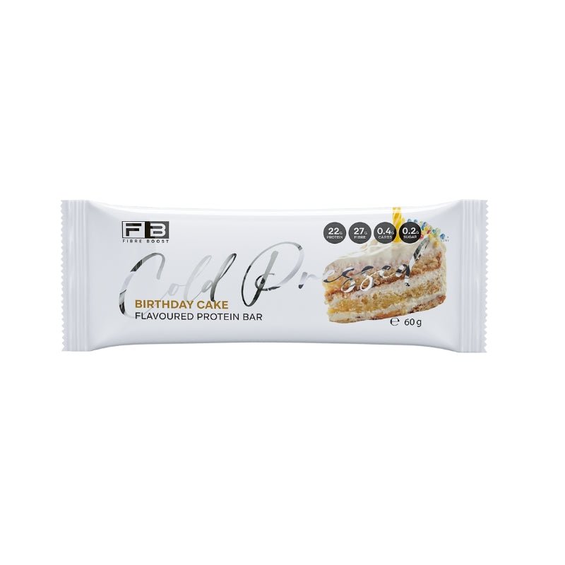 Fibre Boost Cold Pressed Bars - Single Birthday Cake
