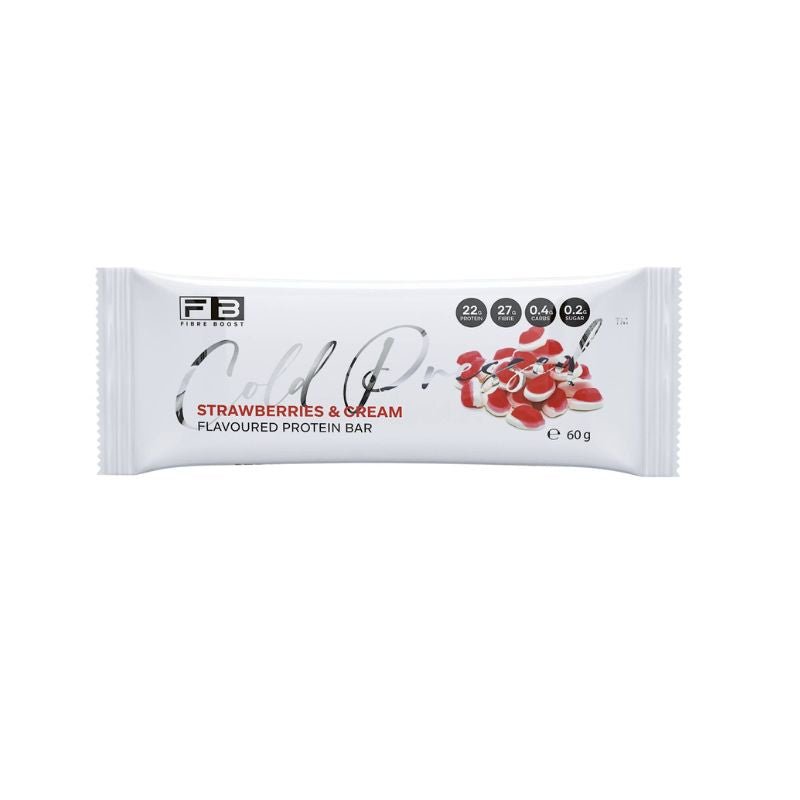 Fibre Boost Cold Pressed Bars - Single Strawberries & Cream