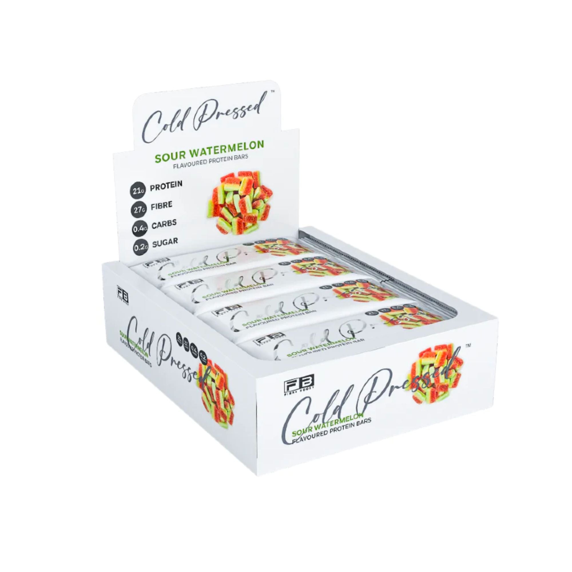 Fibre Boost Cold Pressed Bars - Box of 12 Sour Watermelon