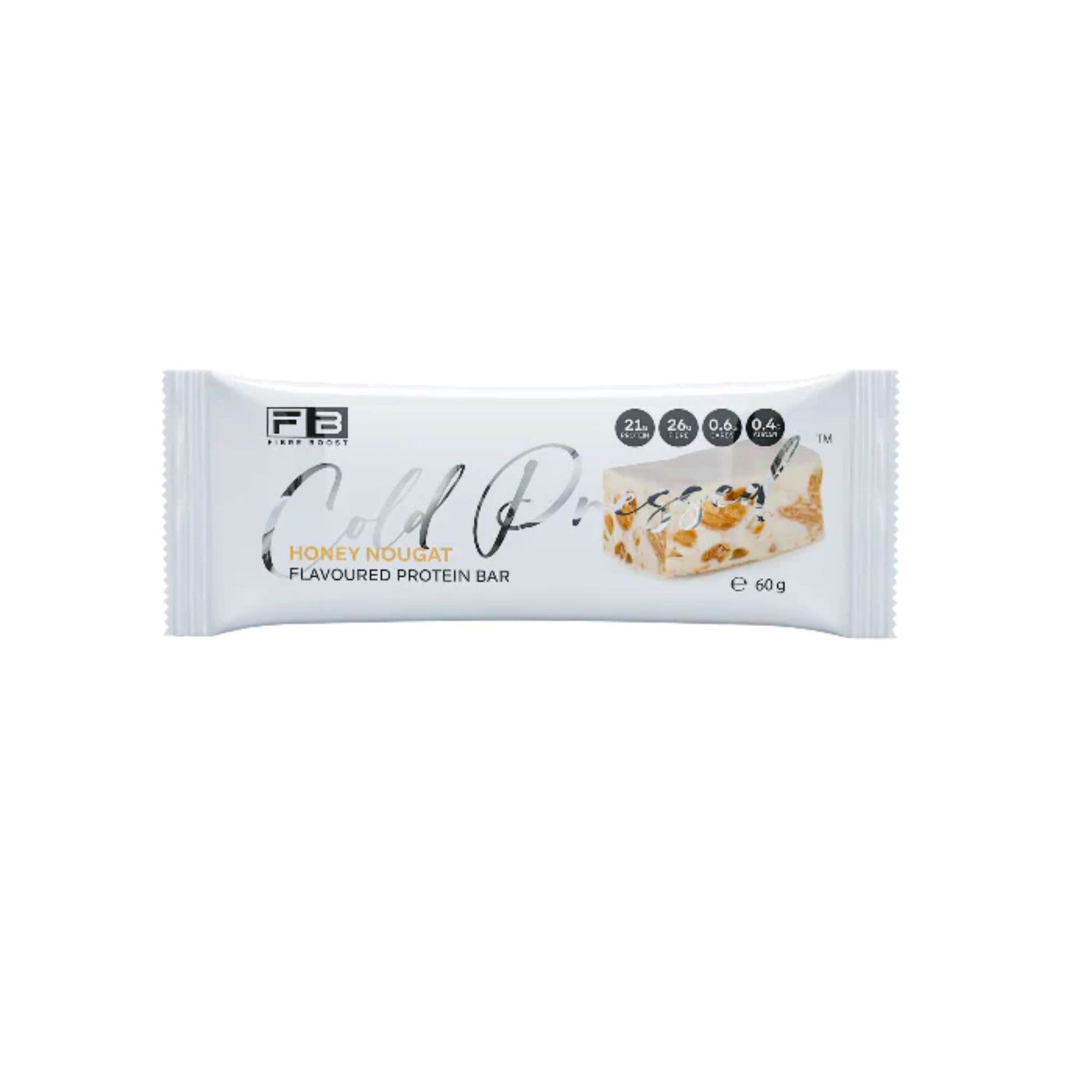 Fibre Boost Cold Pressed Bars - Single Honey Nougat