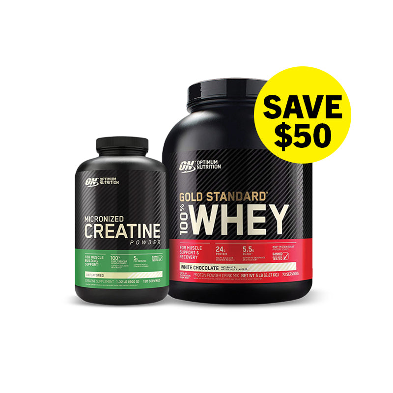 Optimum Nutrition Gold Standard Whey 5LB + Creatine 600g