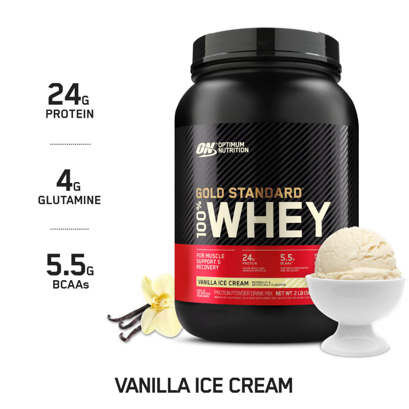 Optimum Nutrition Gold Standard 100% Whey - 2lb Vanilla Ice Cream