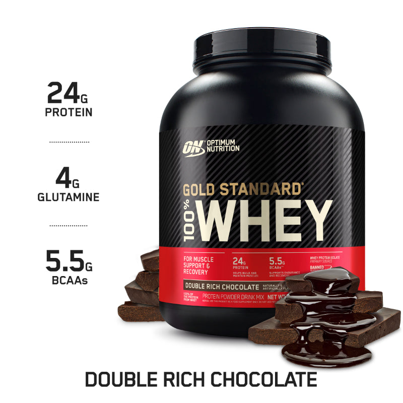 Optimum Nutrition Gold Standard 100% Whey - 5lb Double Rich Chocolate