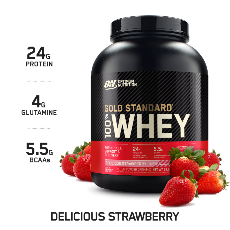 Optimum Nutrition Gold Standard 100% Whey - 5lb Strawberry