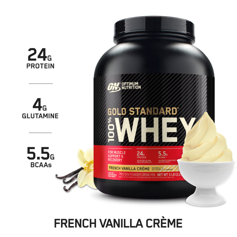 Optimum Nutrition Gold Standard 100% Whey - 5lb French Vanilla