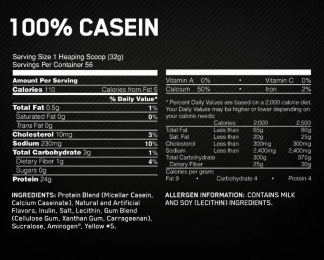 Optimum Nutrition Gold Standard 100% Casein NIP