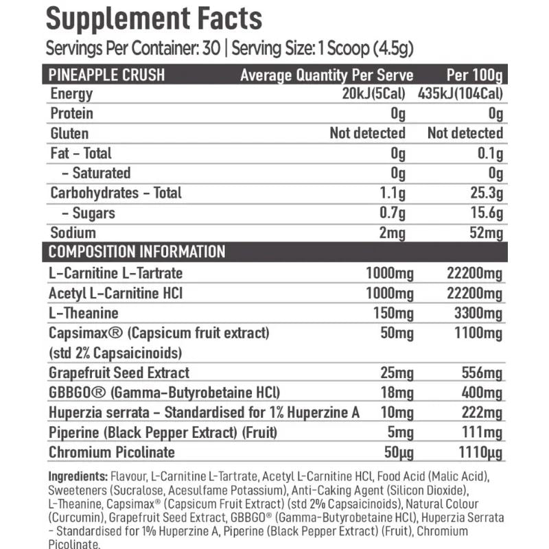 ONEST Hyperburn Caffein Free NIP