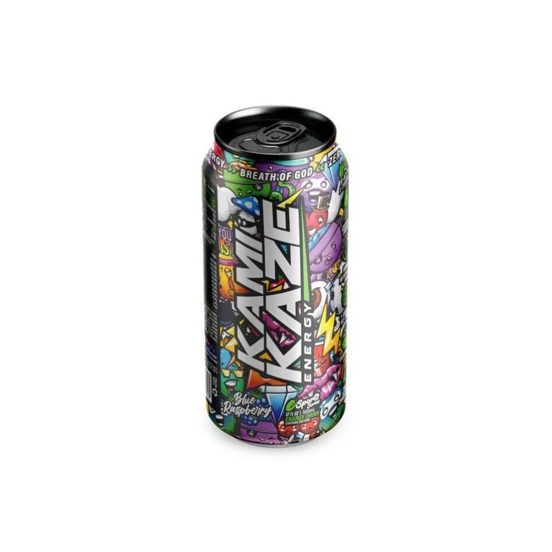 Athletic Sports Kamikaze Energy RTD 500ml Single - Blue Raspberry